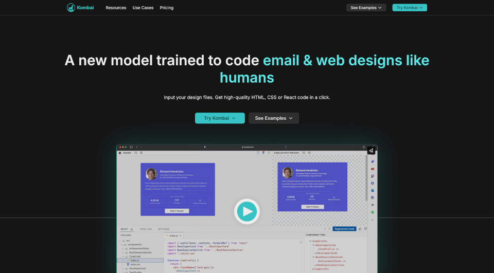 Kombai：AI驱动的Figma转代码工具，轻松生成高质量前端代码