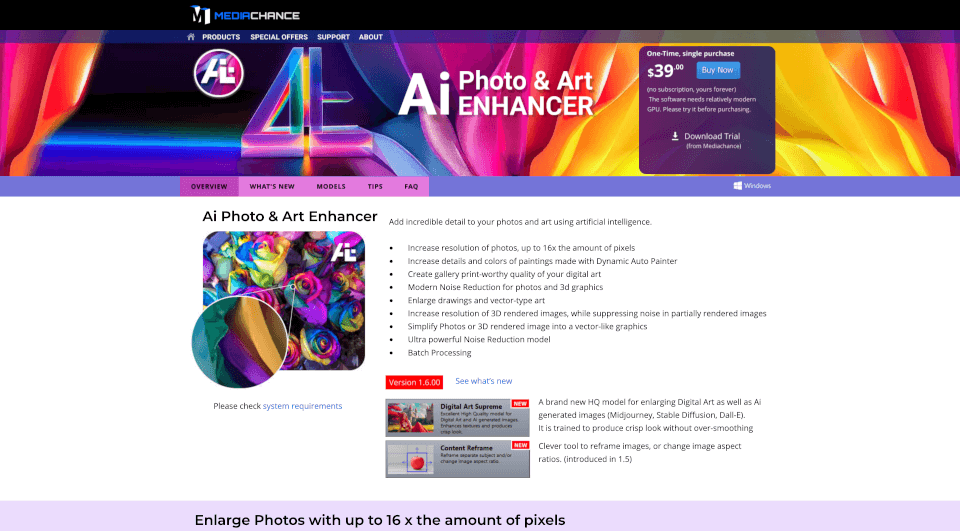 AI Photo & Art Enhancer：用AI为你的图像增添惊人细节
