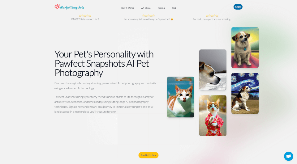 PawfectSnapshots：用AI为宠物生成个性化肖像