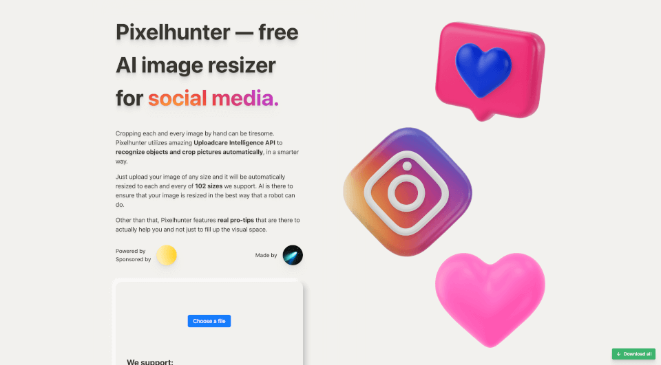 Pixelhunter：AI智能图片裁剪工具，轻松应对社交媒体需求
