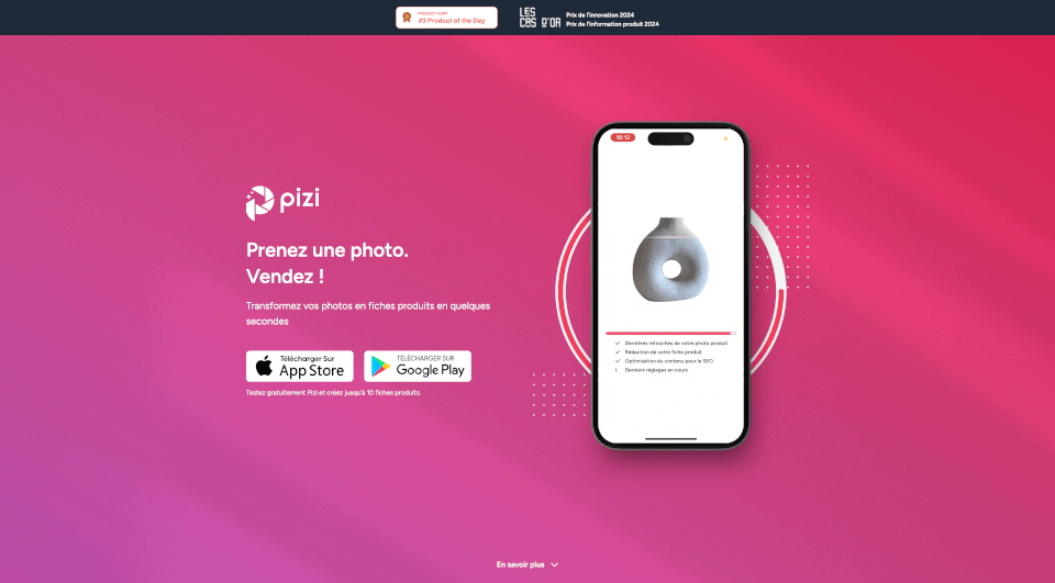 Pizi：快速创建专业产品fiches