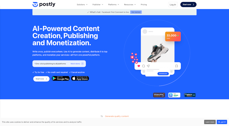 Postly：AI驱动的多平台社交媒体自动化工具