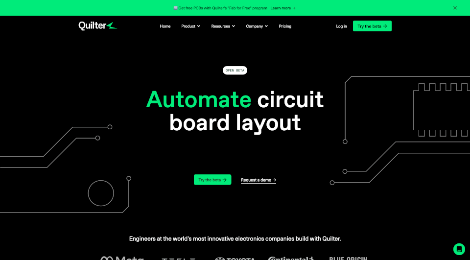 Quilter：快速自动化PCB布局工具