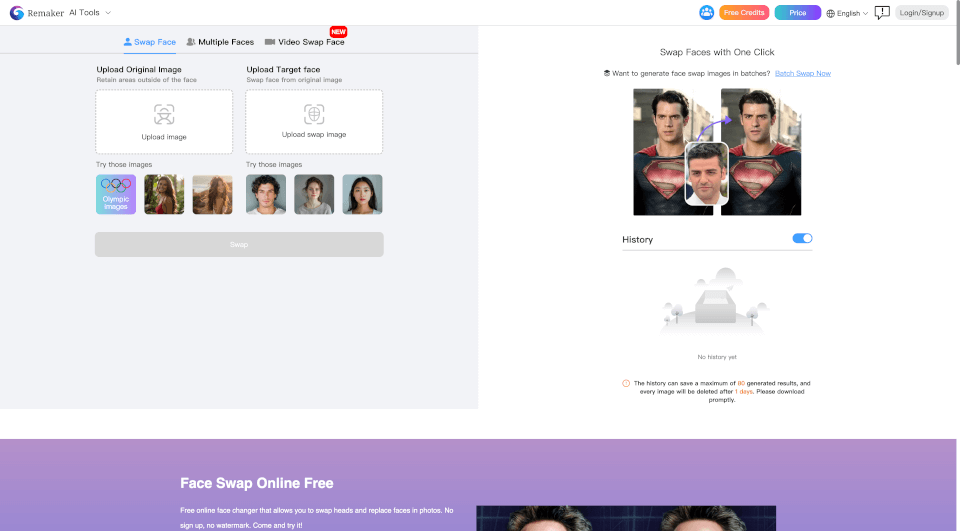 FaceSwapOnlineFree：免费在线换脸工具，轻松制作搞笑照片