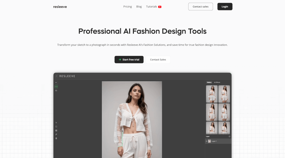 Resleeve：AI时尚设计生成器，快速从概念到秀场