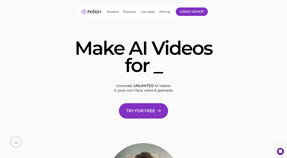 Potion官网：个性化AI视频生成工具