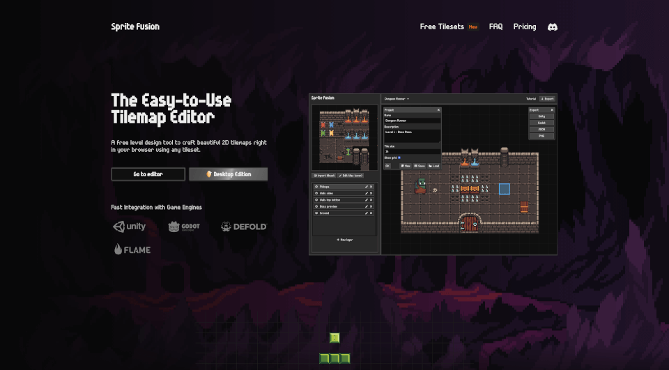 SpriteFusion：免费在线瓦片地图编辑器，轻松设计2D游戏地图