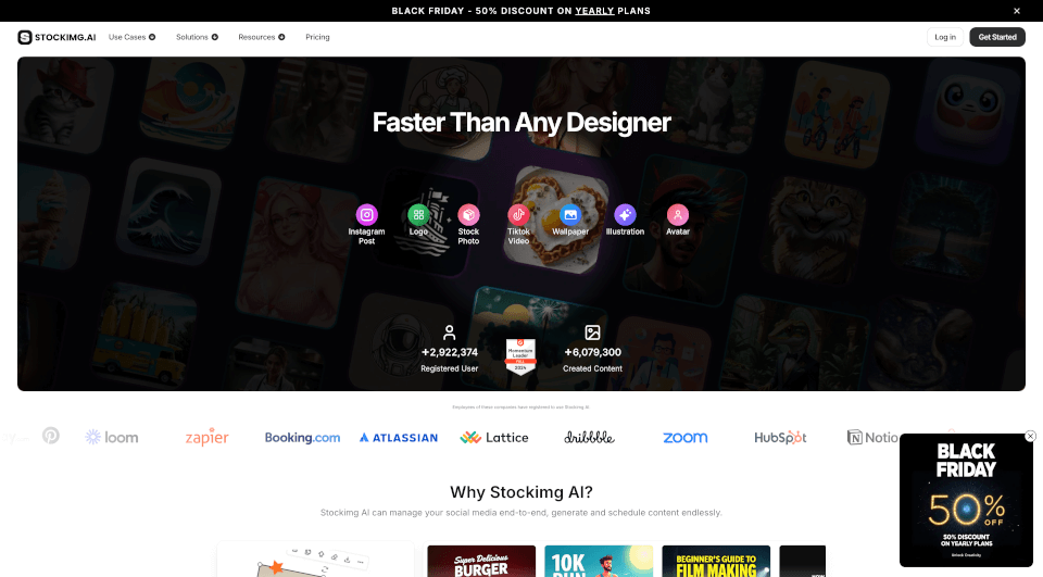 StockimgAI：一键生成高质量设计内容的AI工具