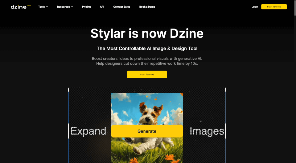 Dzine：高度可控的AI图像与设计工具，轻松创造惊艳作品