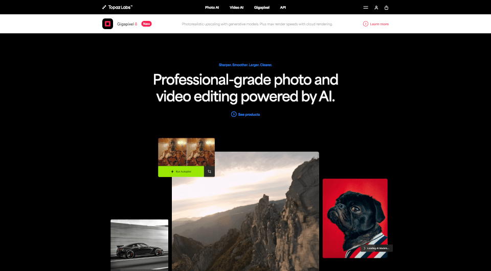 Topaz Labs：AI驱动的专业级照片和视频编辑工具