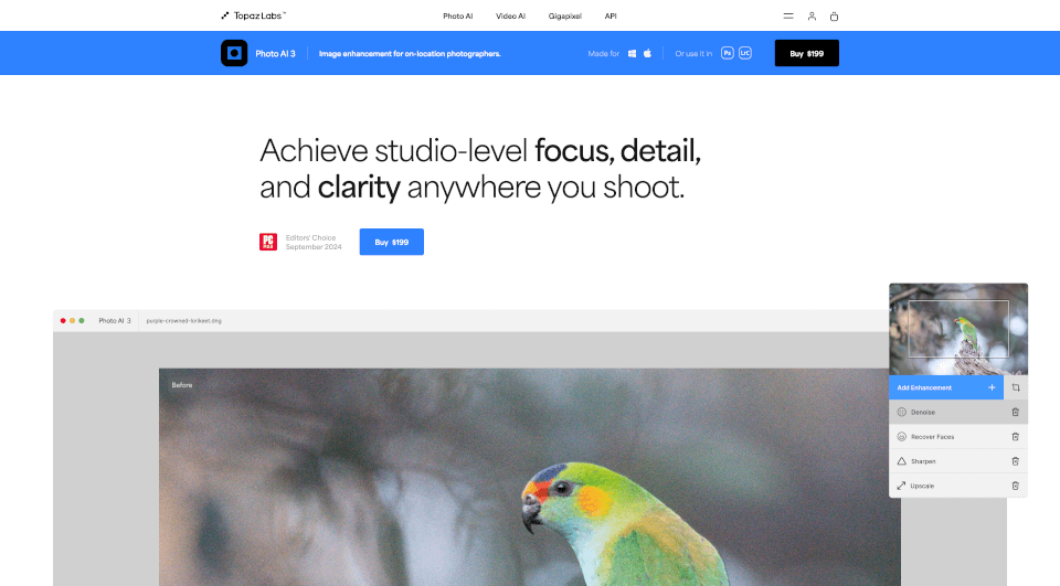 PhotoAI3：利用AI技术提升照片质量的终极工具