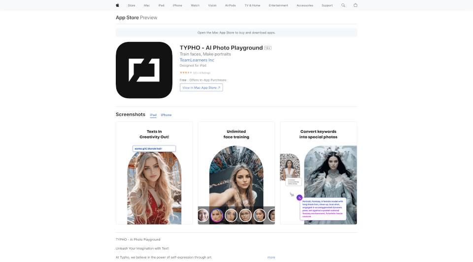 TYPHO-AI照片游乐场：用文字创造艺术