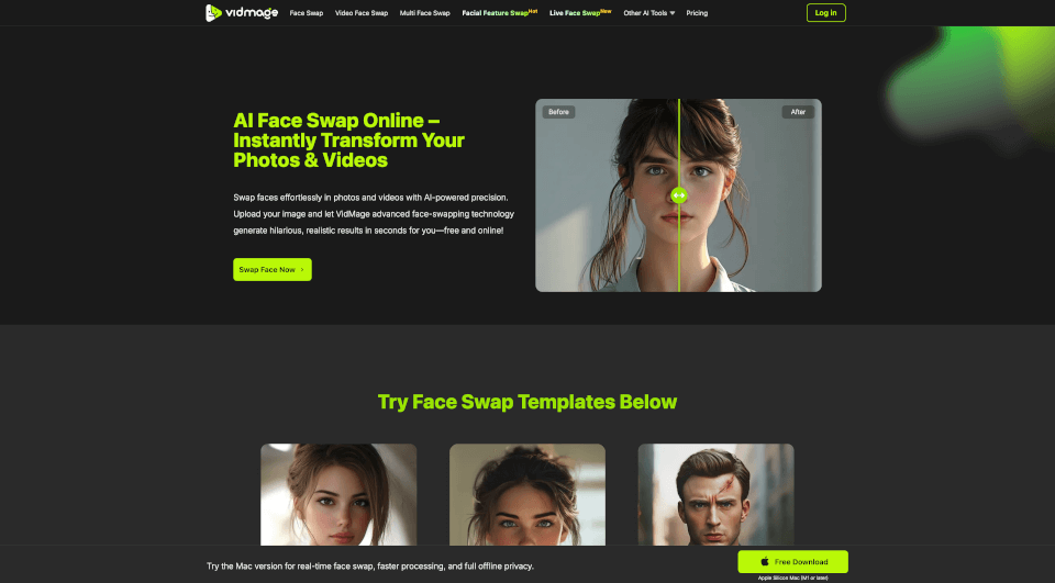 VidMageAI换脸工具：轻松搞笑换脸体验