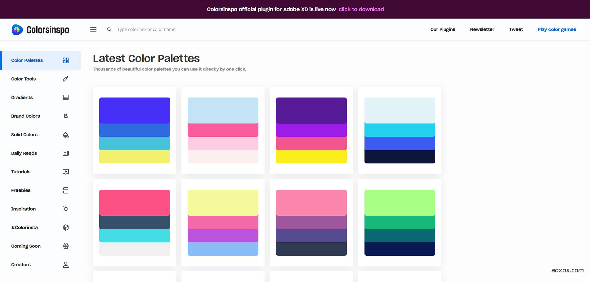 Colorsinspo官网首页