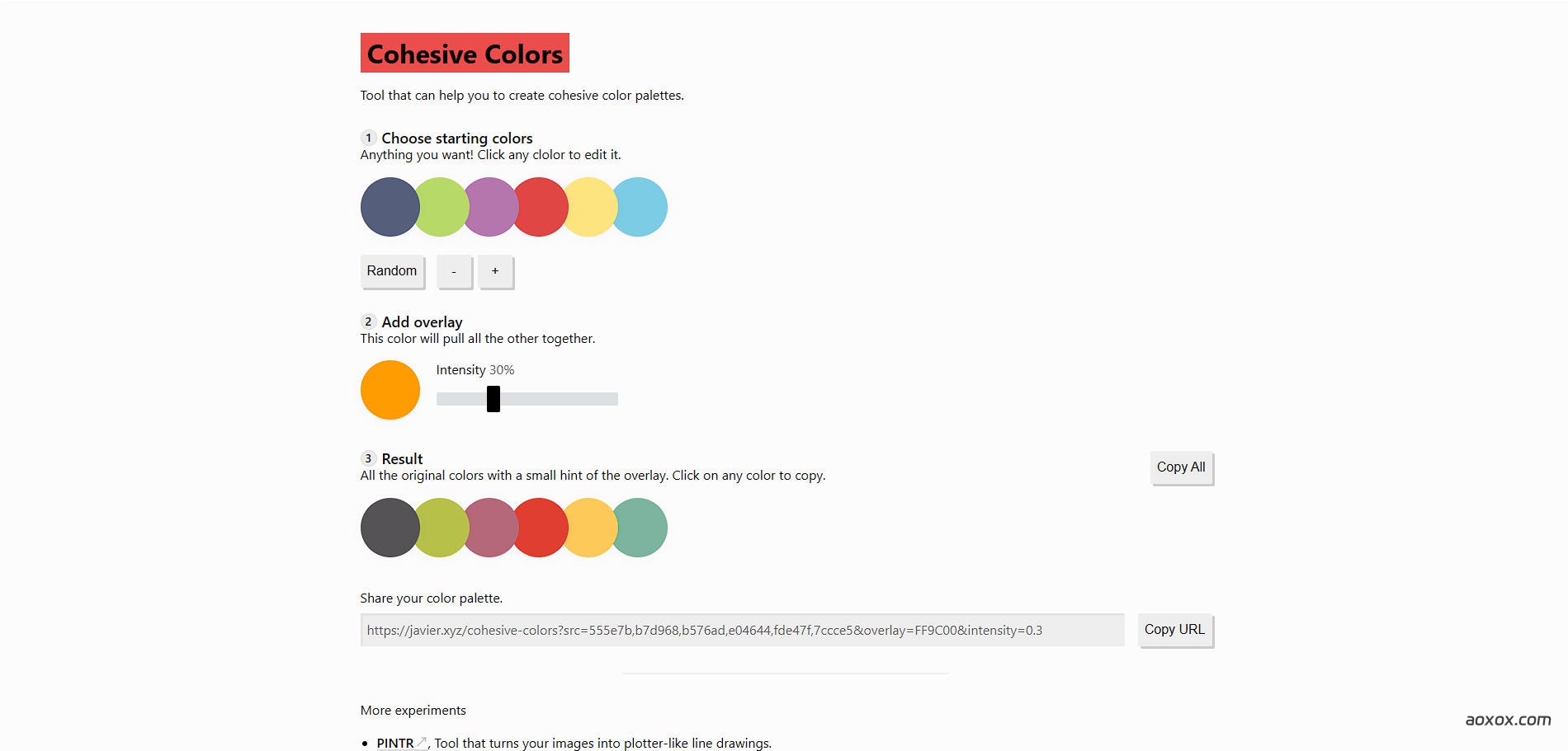 Cohesive Colors官网首页