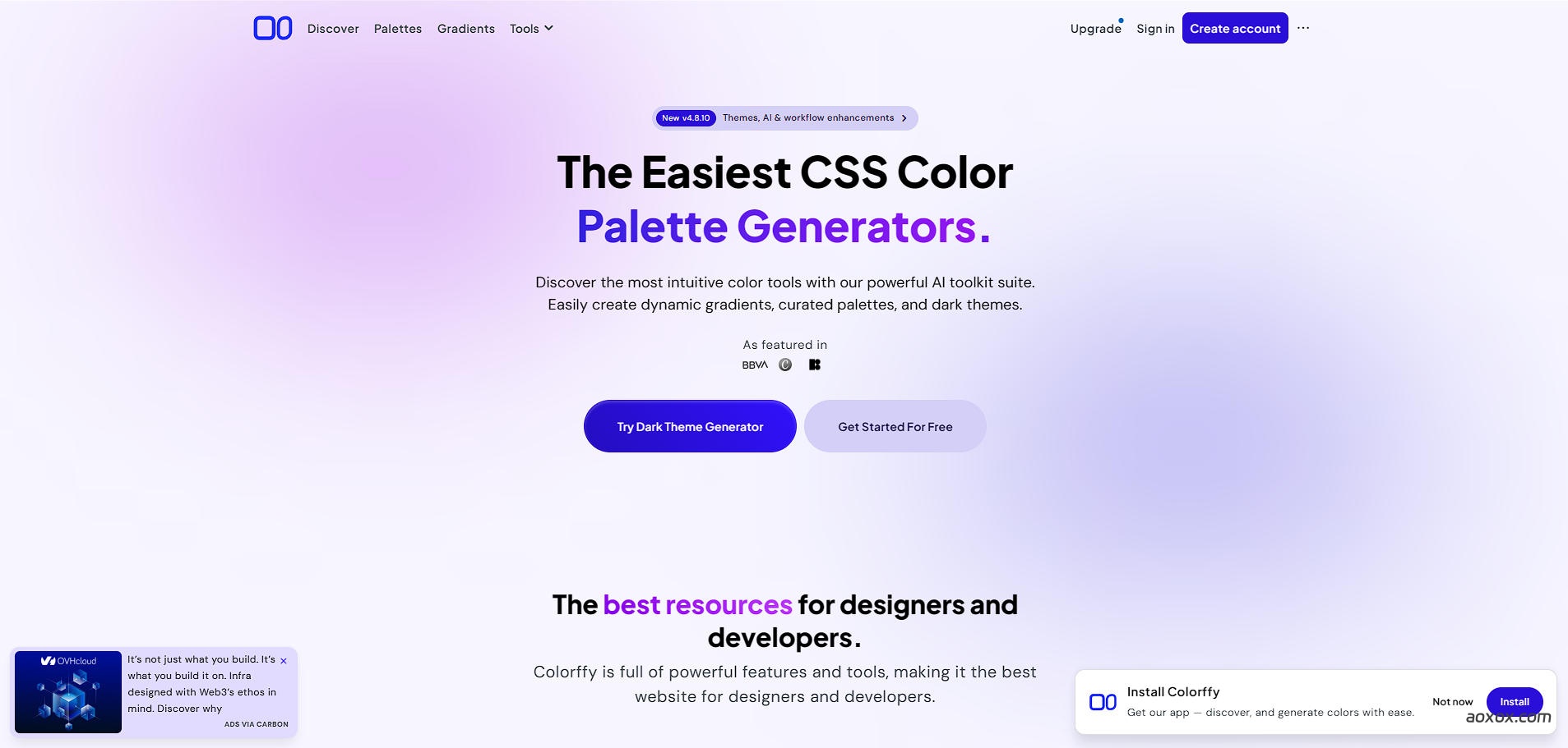 Colorffy官网首页