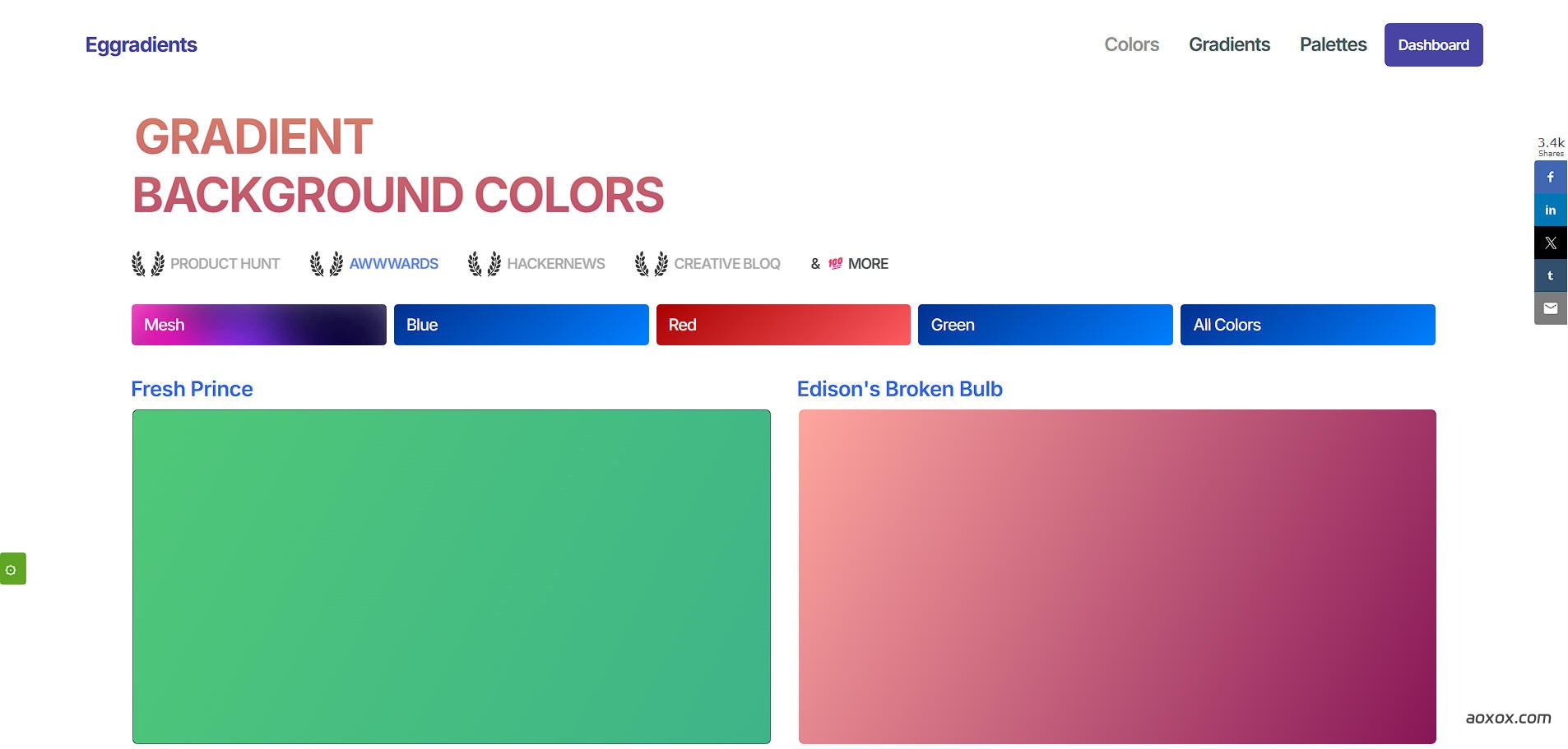 Eggradients官网首页