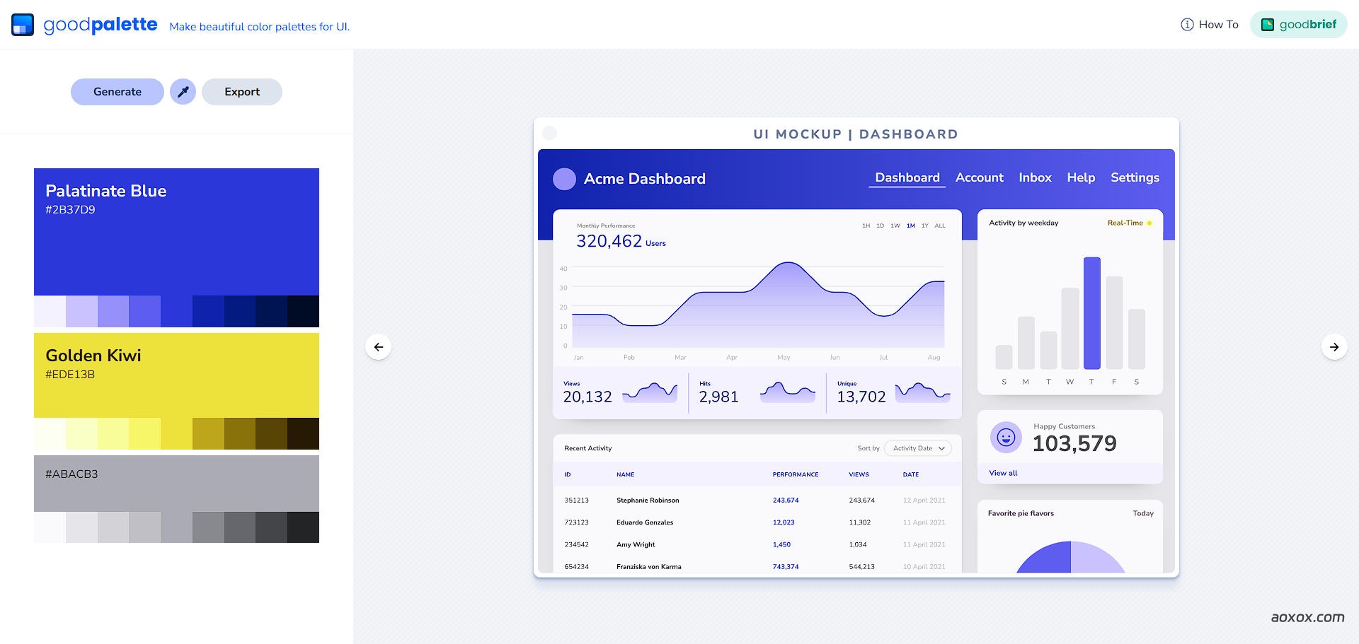 Goodpalette官网首页
