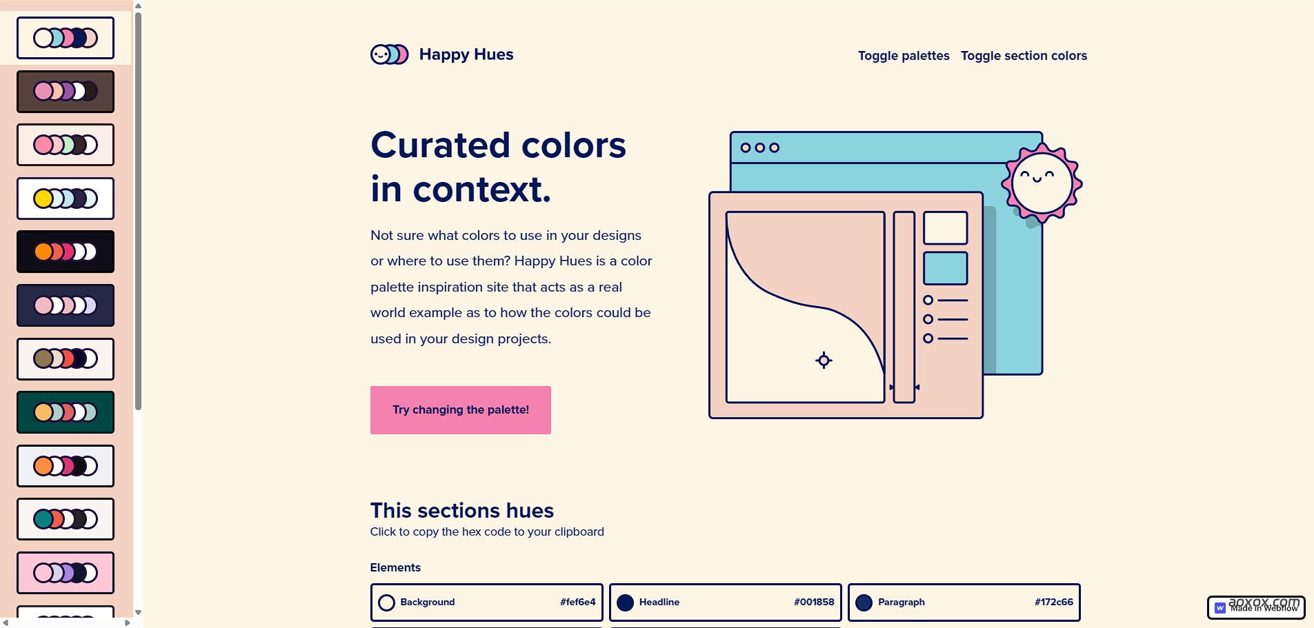 Happy Hues官网首页