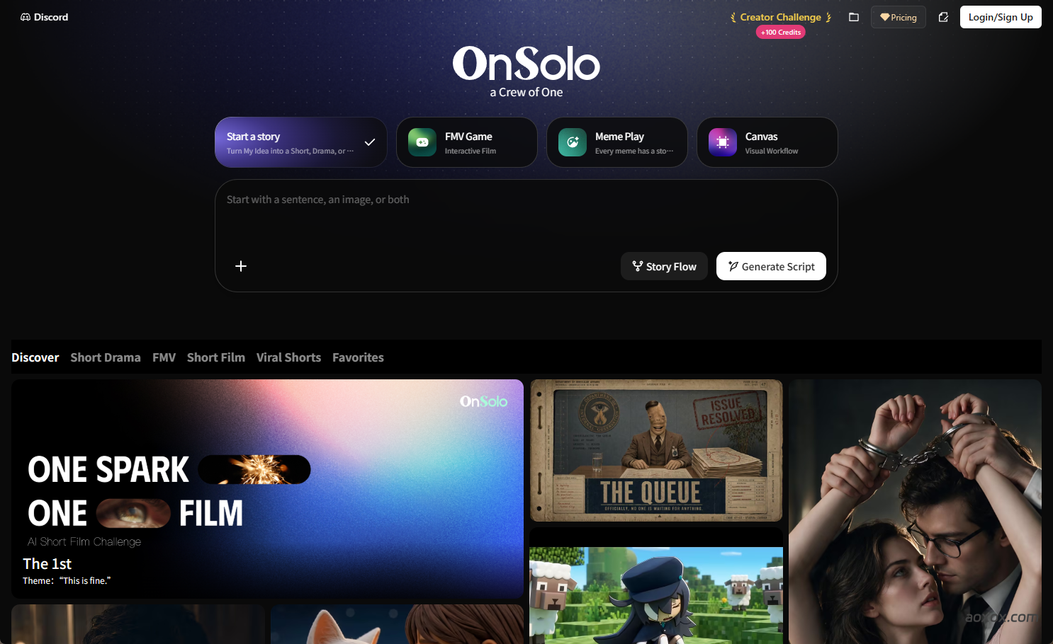OnSolo官网截图