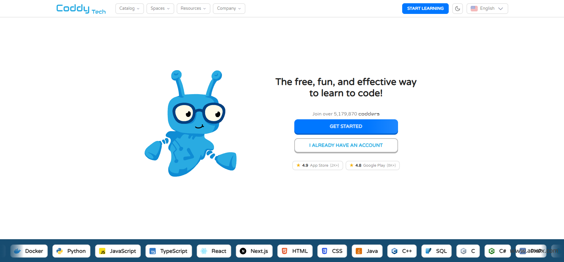 Coddy.tech官网截图