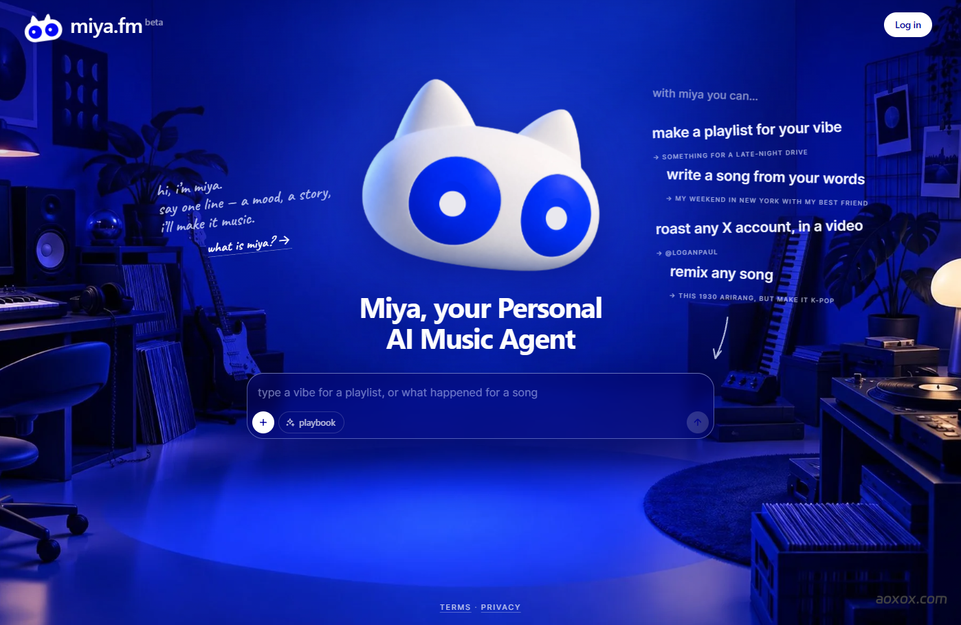 Miya.fm官网截图